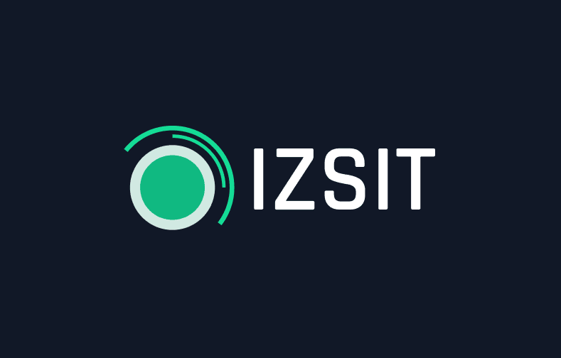 Hero section of the Izsit website