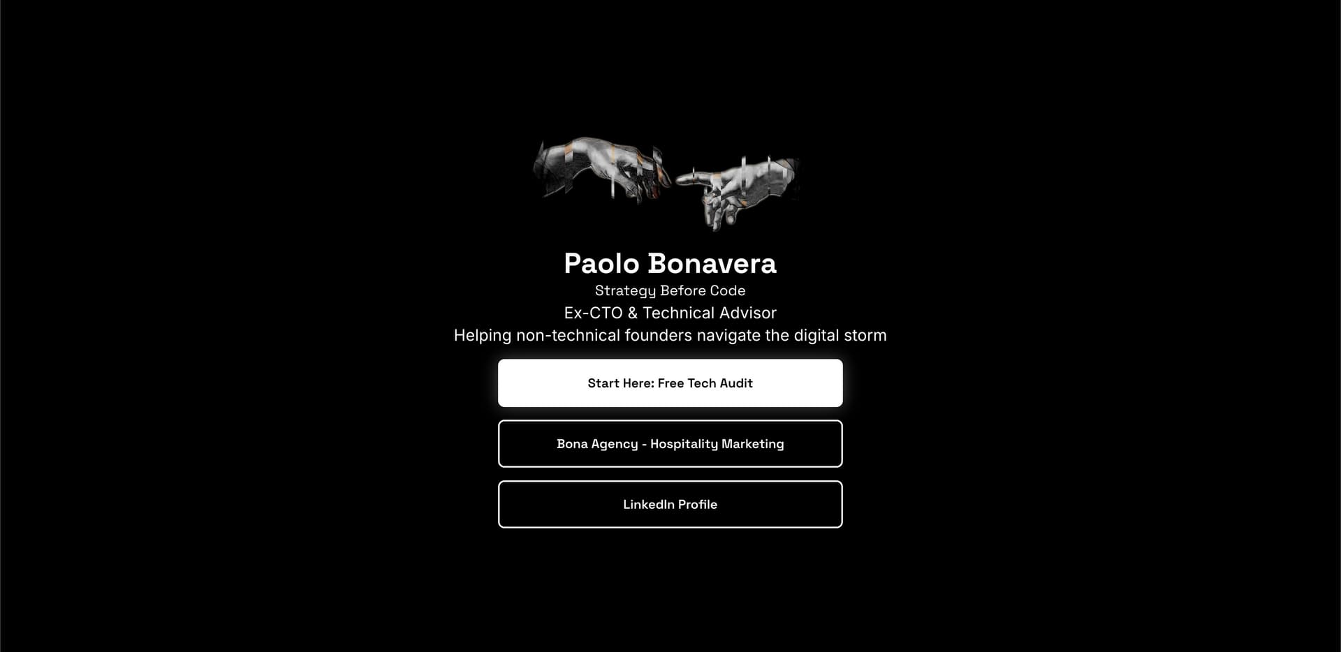 Paolo Bonavera Hero Section