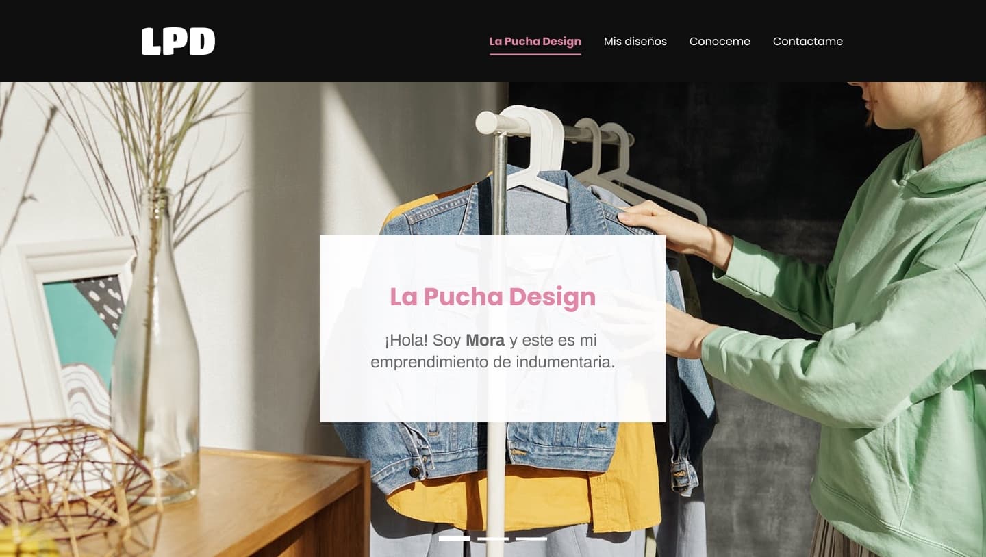 La Pucha Design Hero Section