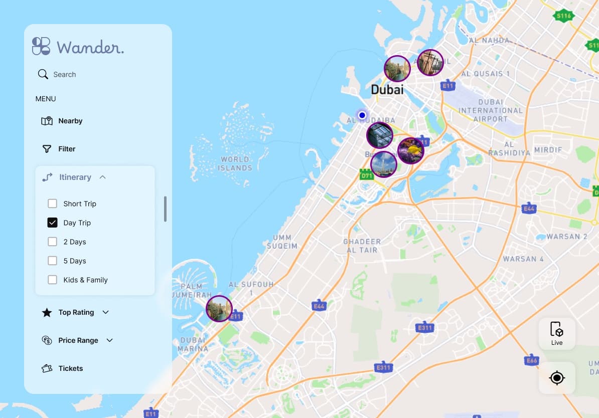 WanderX Hero Section