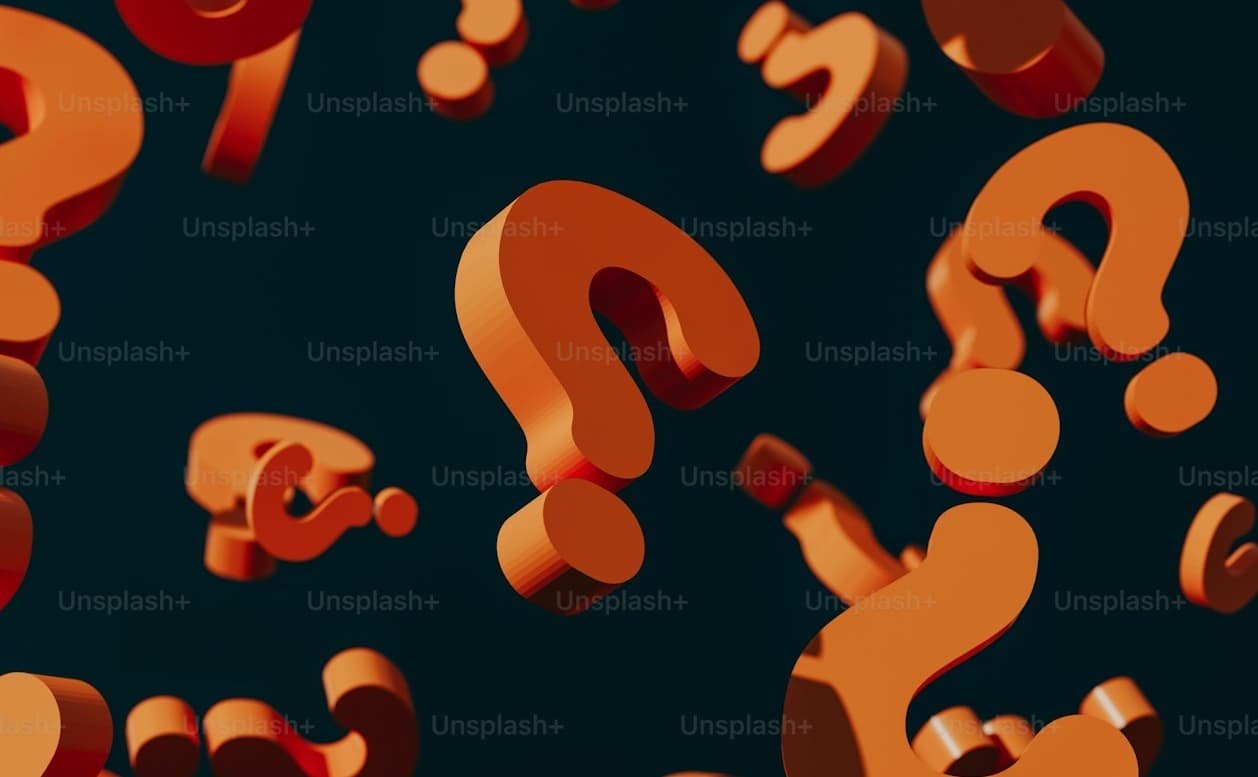 Problem Statement background with question marks